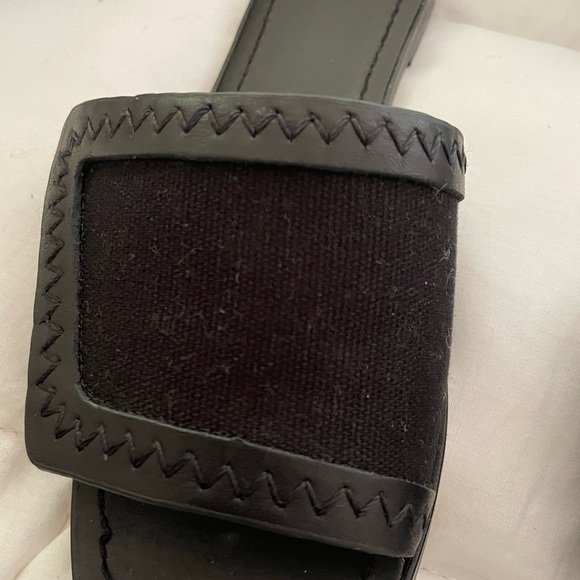 J.Crew black slides excellent condition size 5 1/2 - Picture 6 of 7